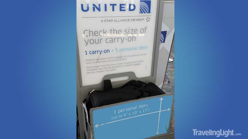 How to pack a United Airlines Basic Economy Bag 17 x 9 x 10 for 3 to 5 days  (9x17x10) 
