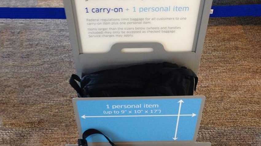Hand luggage size guide  Argos