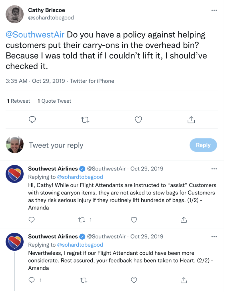 The Unwritten Southwest Airlines Carry On Bag Weight Limit